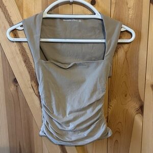 Abercrombie & Fitch Women's Beige Crop Top